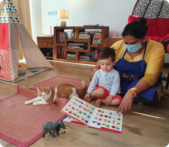 <ul>
<li>Arrival</li>
<li>Circle Time</li>
<li>Concept Introduction across different learning centres</li>
<li>Mealtime</li>
<li>Departure (For Preschool only)</li>
<li>Naptime (for Daycare)</li>
<li>Snack time (for Daycare)</li>
<li>Concept reinforcement</li>
<li>Free Play</li>
<li>Departure</li>
</ul>
